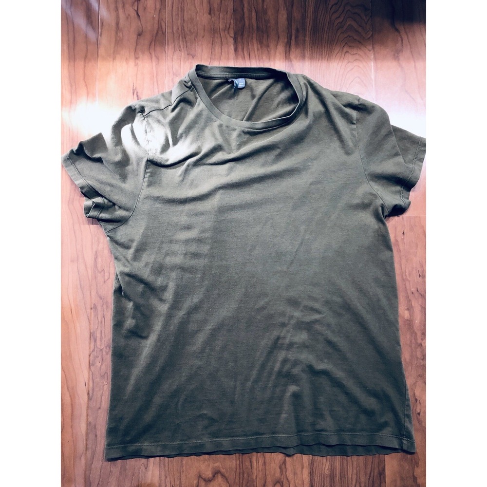 ASOS Mens Medium Green Slim Fit Crew Neck T Shirt Short Sleeve Casual Basic Tee